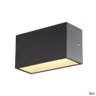 SLV - SITRA CUBE applique ext M up/down anthracite LED 14W 3000K/4000K IP44 CCT Switch