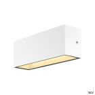 SLV - SITRA CUBE applique ext L up/down blanc LED 24W 3000K/4000K IP44 CCT Switch