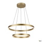 SLV - ONE DOUBLE, suspension LED, intérieur, up/down, laiton, LED, 35W