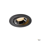 SLV - NUMINOS® MOVE S, spot encastré, intérieur, noir/chrome, LED, 8,6W, 20°