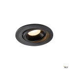 SLV - NUMINOS® MOVE S, spot encastré, intérieur, noir/noir, LED, 8,6W, IP20, 55°