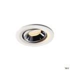 SLV - NUMINOS® MOVE S, spot encastré, intérieur, blanc/chrome, LED, 8,6W, 40°