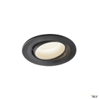 SLV - NUMINOS® MOVE S, spot encastré, intérieur, noir/blanc, LED, 8,6W, 40°
