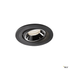 SLV - NUMINOS® MOVE S, spot encastré, intérieur, noir/chrome, LED, 55°