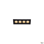 SLV - MILANDOS 4, encastré downlight intérieur, noir, LED, 8W, 2700K