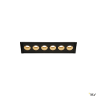 SLV - MILANDOS 6, spot encastré intérieur, noir, LED, 12W, 3000K
