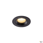 SLV - NUMINOS® XS, spot encastré intérieur, noir/noir, LED, 7W, IP20 / IP44, 40°