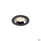 SLV - NUMINOS® XS, spot encastré, intérieur, noir/chrome, LED, 7W / IP44, 55°