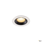 SLV - NUMINOS® XS, spot encastré intérieur, blanc/noir, LED, 7W, IP20 / IP44, 40°