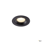 SLV - NUMINOS® XS, spot encastré intérieur, noir/noir, LED, 7W, IP20 / IP44, 40°