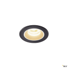 SLV - NUMINOS® XS, spot encastré intérieur, noir/blanc, LED, 7W, IP20 / IP44, 55°