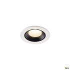 SLV - NUMINOS® XS, spot encastré intérieur, blanc/noir, LED, 7W, IP20 / IP44, 55°