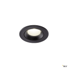 SLV - NUMINOS® XS, spot encastré intérieur, noir/noir, LED, 7W, IP20 / IP44, 40°