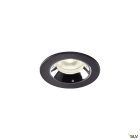 SLV - NUMINOS® XS, spot encastré, intérieur, noir/chrome, LED, 7W / IP44, 55°
