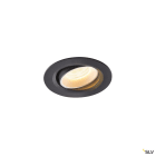 SLV - NUMINOS® MOVE XS, spot encastré, intérieur, noir/blanc, LED, 7W, 20°