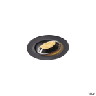 SLV - NUMINOS® MOVE XS, spot encastré, intérieur, noir/chrome, LED, 7W, 20°