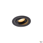 SLV - NUMINOS® MOVE XS, spot encastré, intérieur, noir/noir, LED, 7W, IP20, 40°