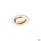SLV - NUMINOS® MOVE XS, spot encastré, intérieur, blanc, LED, 7W, 20°, UGR <16