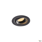 SLV - NUMINOS® MOVE XS, spot encastré intérieur, noir/chrome, LED, 7W, IP20, 55°