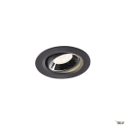 SLV - NUMINOS® MOVE XS, spot encastré, intérieur, noir/chrome, LED, 7W, 20°