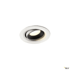 SLV - NUMINOS® MOVE XS, spot encastré, intérieur, blanc/noir, LED, 7W, IP20, 55°