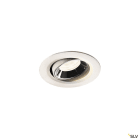 SLV - NUMINOS® MOVE XS, spot encastré intérieur, blanc/chrome, LED, 7W, IP20, 55°