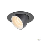 SLV - NUMINOS® GIMBLE XS, spot encastré, intérieur, noir/blanc, LED, 7W, 20°