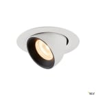 SLV - NUMINOS® GIMBLE XS, spot encastré, intérieur, blanc/noir, LED, 7W, 20°
