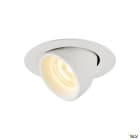 SLV - NUMINOS® GIMBLE XS, spot encastré, intérieur, blanc/blanc, LED, 7W, 55°