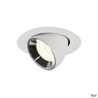 SLV - NUMINOS® GIMBLE XS, spot encastré, intérieur, blanc/chrome, LED, 7W, 20°