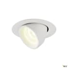 SLV - NUMINOS® GIMBLE XS, spot encastré, intérieur, blanc/blanc, LED, 7W, 40°
