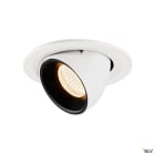 SLV - NUMINOS® GIMBLE S, spot encastré, intérieur, blanc/noir, LED, 8,6W, 40°
