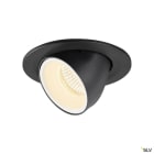 SLV - NUMINOS® GIMBLE S, spot encastré, intérieur, noir/blanc, LED, 8,6W, 20°