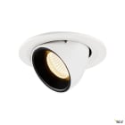 SLV - NUMINOS® GIMBLE S, spot encastré, intérieur, blanc/noir, LED, 8,6W, 20°