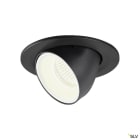 SLV - NUMINOS® GIMBLE S, spot encastré, intérieur, noir/blanc, LED, 8,6W, 55°