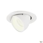 SLV - NUMINOS® GIMBLE S, spot encastré, intérieur, blanc, LED, 8,6W, 20°, UGR <19
