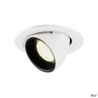 SLV - NUMINOS® GIMBLE S, spot encastré, intérieur, blanc/noir, LED, 8,6W, 55°