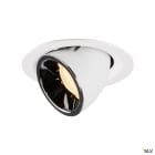 SLV - NUMINOS® GIMBLE M, encastré downlight, intérieur, blanc/chrome, LED, 17,5W, 40°
