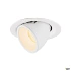 SLV - NUMINOS® GIMBLE M, encastré downlight, intérieur, blanc/blanc, LED, 17,5W, 55°