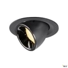 SLV - NUMINOS® GIMBLE M, encastré downlight, intérieur, noir/chrome, LED, 17,5W, 20°