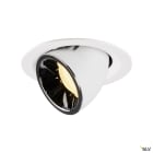 SLV - NUMINOS® GIMBLE M, encastré downlight, intérieur, blanc/chrome, LED, 17,5W, 40°
