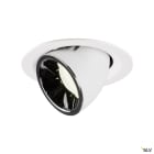 SLV - NUMINOS® GIMBLE M, encastré downlight, intérieur, blanc/chrome, LED, 17,5W, 55°