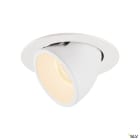 SLV - NUMINOS® GIMBLE L, encastré downlight, intérieur, blanc/blanc, LED, 25,4W, 55°