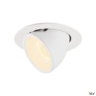 SLV - NUMINOS® GIMBLE L, encastré downlight, intérieur, blanc/blanc, LED, 25,4W, 55°