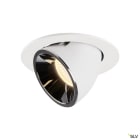 SLV - NUMINOS® GIMBLE L, encastré downlight, intérieur, blanc/chrome, LED, 25,4W, 55°