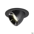 SLV - NUMINOS® GIMBLE L, encastré downlight, intérieur, noir/chrome, LED, 25,4W, 40°