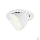 SLV - NUMINOS® GIMBLE L, encastré downlight, intérieur, blanc/blanc, LED, 25,4W, 55°