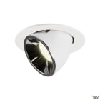 SLV - NUMINOS® GIMBLE L, encastré downlight, intérieur, blanc/chrome, LED, 25,4W, 55°