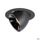 SLV - NUMINOS® GIMBLE XL, encastré downlight, intérieur, noir/chrome, LED, 37,4W, 55°