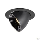 SLV - NUMINOS® GIMBLE XL, encastré downlight, intérieur, noir/chrome, LED, 37,4W, 55°